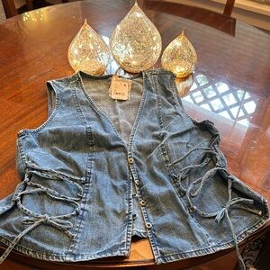 Free People Denim Vest, M